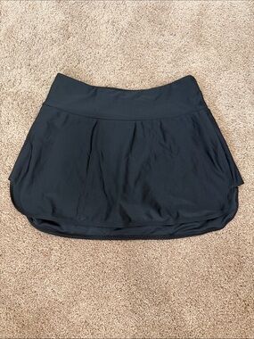 Women's Black Athletic Skort for swim